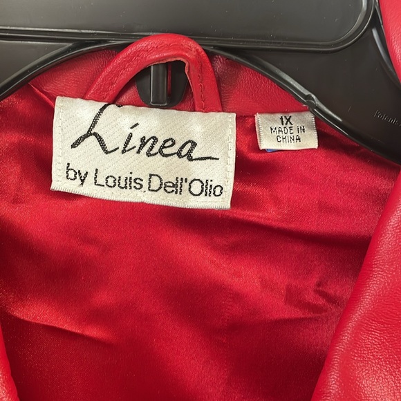 NWT Linea Red Leather Jacket - Picture 3 of 9